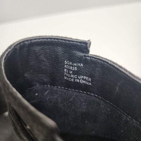 Sugar Women's Hiya Casual Platform Wedge Heel Ankle Boot with Side Tassels Black - Picture 3 of 5